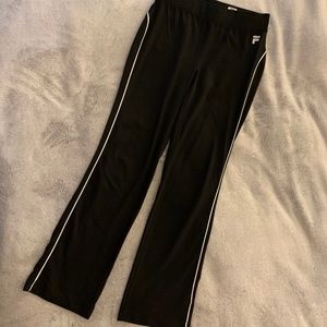 FILA Black Warm Up Pants Girls 14